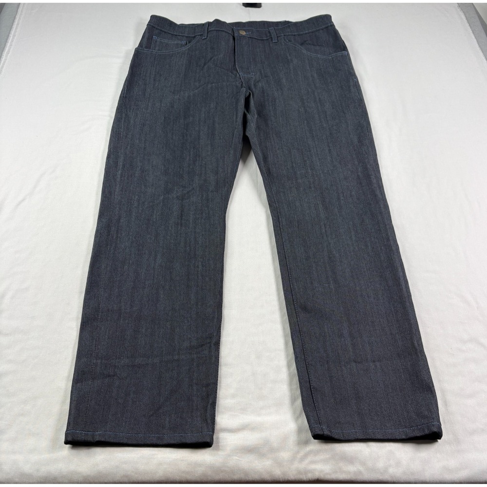 Blue Delta Jeans Mens 38x29 Dark Wash Custom Made Lightweight Denim